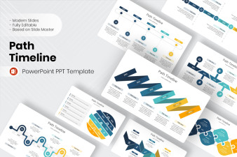 Path Timeline PowerPoint Template